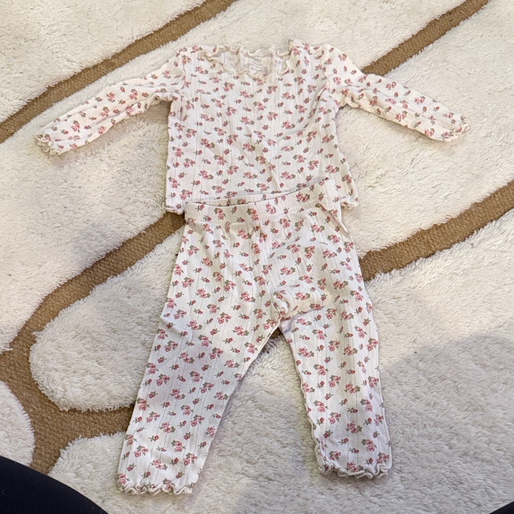 Floral Kids Pajama Set